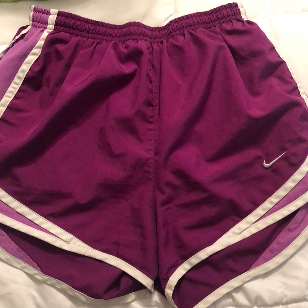 Nike dri-fit  shorts good condition. Purple/small